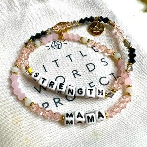 Little Words Project Bracelets (2) Strength/Mama